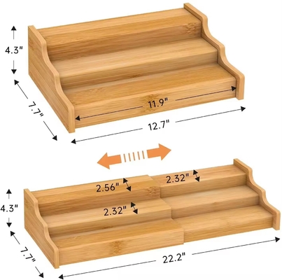 32.5x21.5x11cm モダンキッチンキャビネット ディスプレイ 収納棚 レベル番号 4層