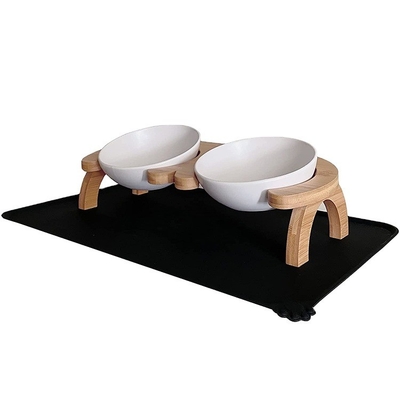 防水 防滑 シリコンマット 傾斜 飼料用 ペット用 39.8 x 18.29 x 11.2cm